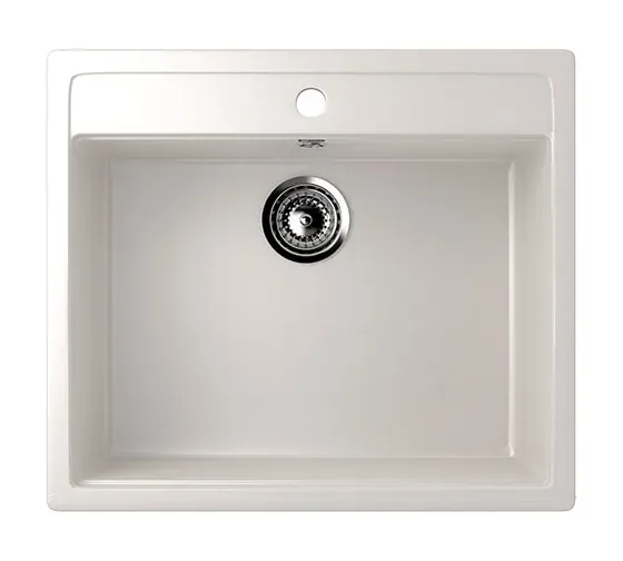 Мойка из искусственного камня 38 560x495 мм (белая) Vako [17778]